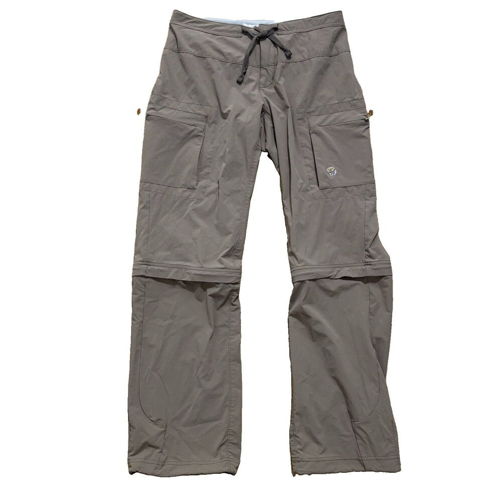 Mountain Hardwear Yuma Cargo Pants Womens  Sz 6 Brown Convertible Hiking Outdoor